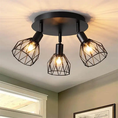 Bedroom ceiling light, study, minimalist American industrial