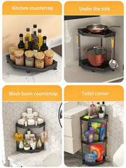 Kitchen Seasoning Shelf Spice Countertop Corner Stands Easy