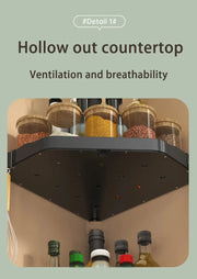 Kitchen Seasoning Shelf Spice Countertop Corner Stands Easy