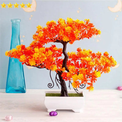 Artificial Plastic Plants Bonsai Small Tree Pot Potted